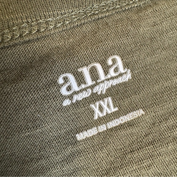A. N. A. Green Boxy Short Sleeve T-Shirt Size 2XL - Picture 9 of 10